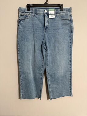 Terra & Sky Women’s Wide Leg Ankle Jeans 18w